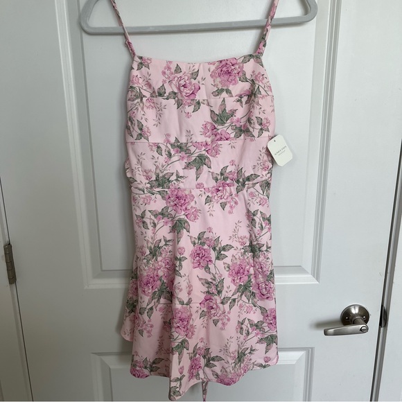 NEW Altar’d State Pink Floral Mini Dress Size Medium NWT - Picture 5 of 7